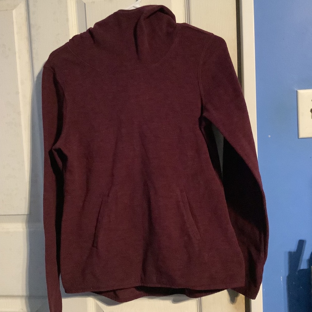Old Navy Active Hooded Sweater Burgundy/Maroon Size S/P